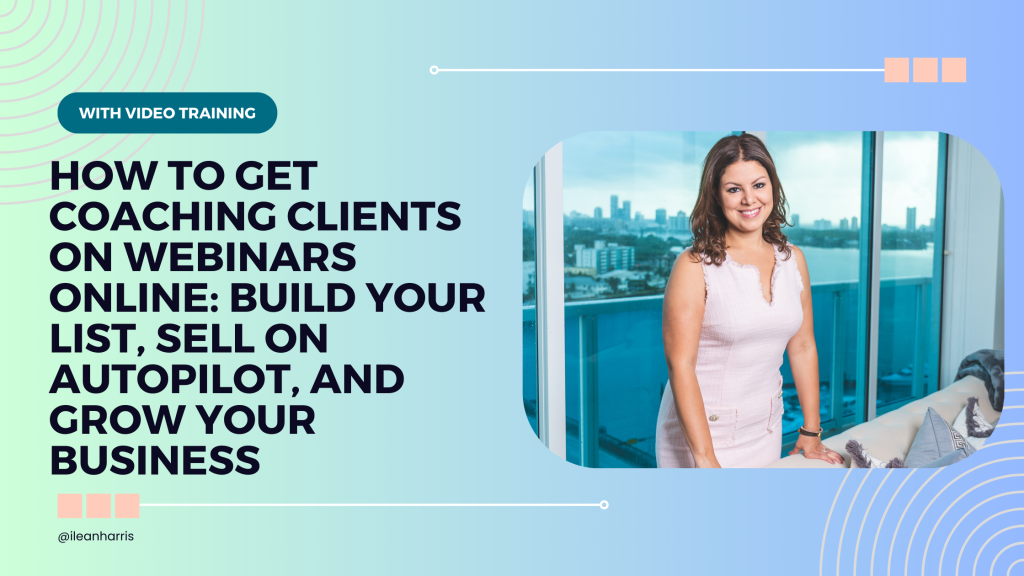 how to get coaching clients on webinars online